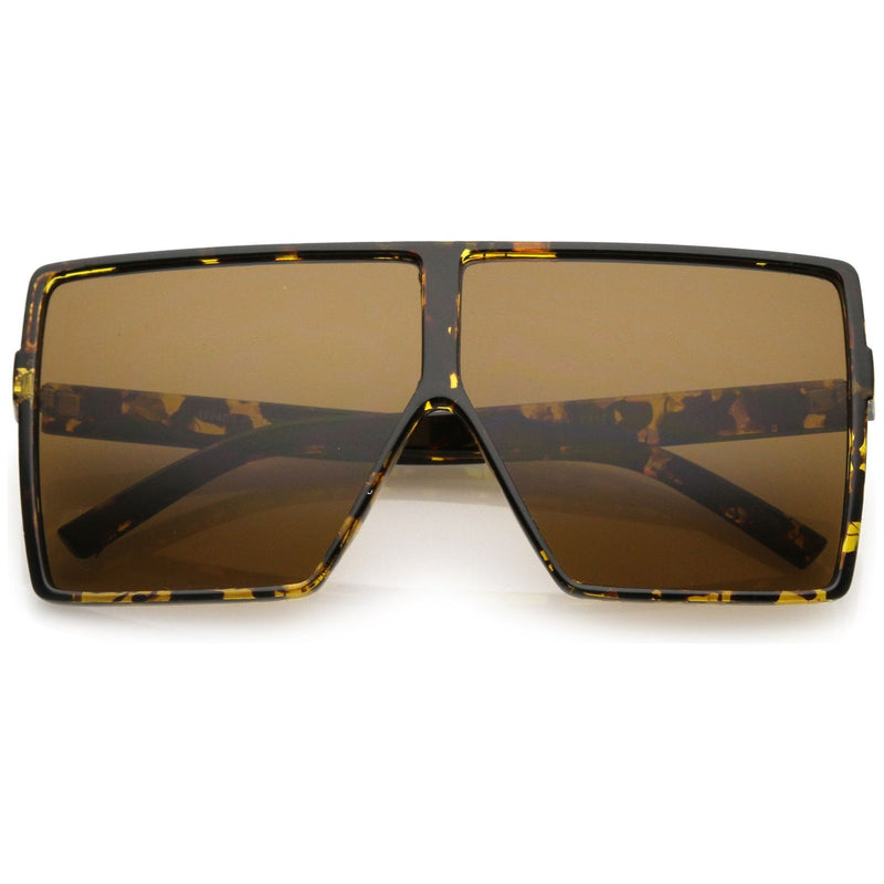 zeroUV Oversize Retro Modern Futuristic Square Aviator Sunglasses C475 Sunglasses