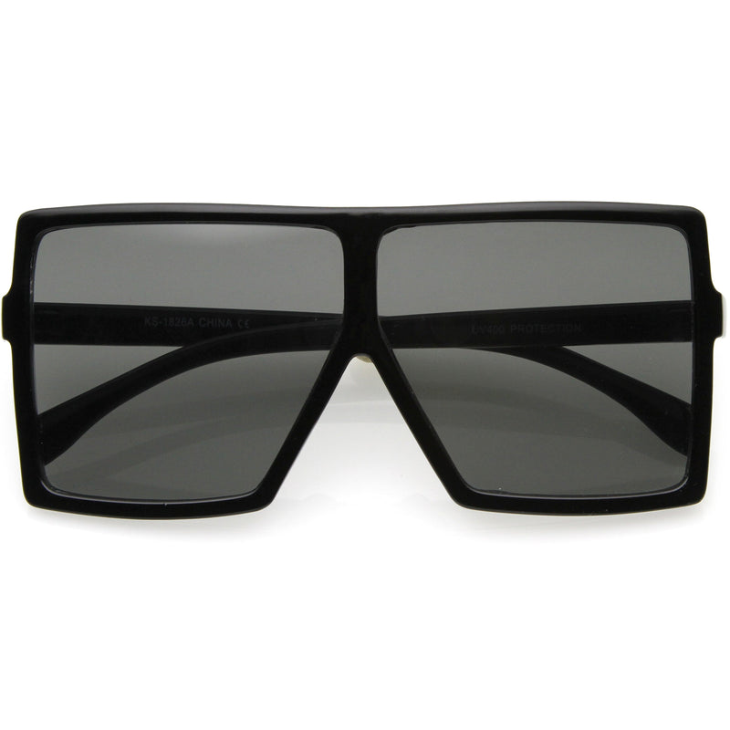 zeroUV Oversize Retro Modern Futuristic Square Aviator Sunglasses C475 Sunglasses