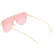 zeroUV Retro Futuristic Shield Mono Lens Color Tone Sunglasses C484 Glasses / Sunglasses