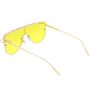 zeroUV Retro Futuristic Shield Mono Lens Color Tone Sunglasses C484 Glasses / Sunglasses