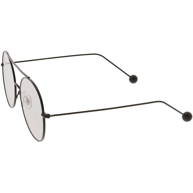 zeroUV Premium Oversize Color Oval Plat Lens Aviator Sunglasses C498 Sunglasses