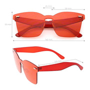 zeroUV Oversize Retro Modern Mono Futuristic Color Tone Lens Horn Rimmed Sunglasses C505 Sunglasses