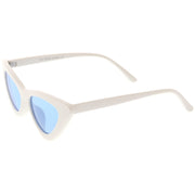 zeroUV Women's Retro Side Angle Cat Eye Color Lens Sunglasses C510 Sunglasses