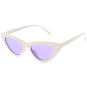 zeroUV Women's Retro Side Angle Cat Eye Color Lens Sunglasses C510 Sunglasses