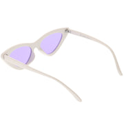 zeroUV Women's Retro Side Angle Cat Eye Color Lens Sunglasses C510 Sunglasses
