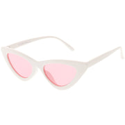 zeroUV Women's Retro Side Angle Cat Eye Color Lens Sunglasses C510 Sunglasses