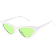 zeroUV Women's Retro Side Angle Cat Eye Color Lens Sunglasses C510 Sunglasses