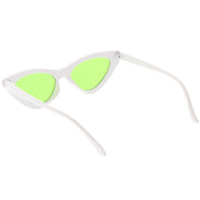 zeroUV Women's Retro Side Angle Cat Eye Color Lens Sunglasses C510 Sunglasses