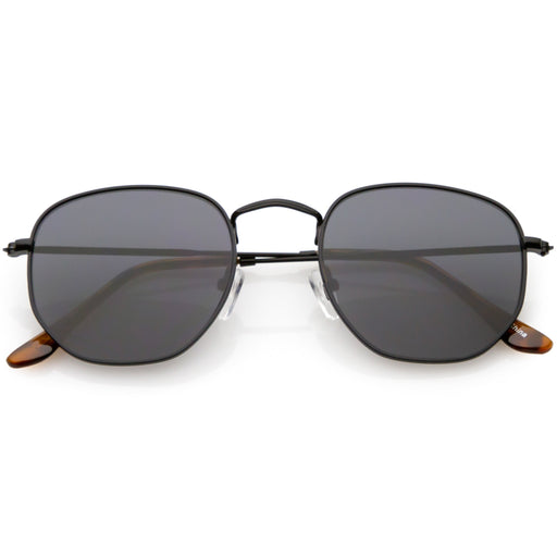 zeroUV Retro Dapper Indie Modern Flat Geometric Lens Sunglasses C518 Sunglasses