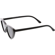 zeroUV Small Retro Slim Flat Lens Cat Eye Sunglasses - C520 Sunglasses