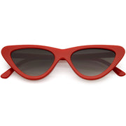 zeroUV Small Retro Slim Flat Lens Cat Eye Sunglasses - C520 Sunglasses