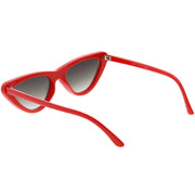 zeroUV Small Retro Slim Flat Lens Cat Eye Sunglasses - C520 Sunglasses