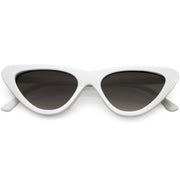 zeroUV Small Retro Slim Flat Lens Cat Eye Sunglasses - C520 Sunglasses