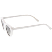 zeroUV Small Retro Slim Flat Lens Cat Eye Sunglasses - C520 Sunglasses