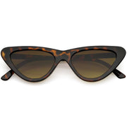 zeroUV Small Retro Slim Flat Lens Cat Eye Sunglasses - C520 Sunglasses