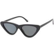 zeroUV Small Retro Slim Flat Lens Cat Eye Sunglasses - C520 Sunglasses