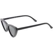 zeroUV Small Retro Slim Flat Lens Cat Eye Sunglasses - C520 Sunglasses