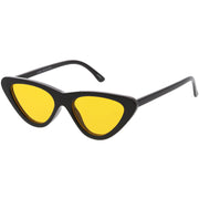 zeroUV Retro 1990's Narrow Color Tone Flat Lens Cat Eye Sunglasses C522 Sunglasses