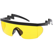 zeroUV Retro Flat Top Color Tone Half Frame Goggle Shield Sunglasses C546 Sunglasses