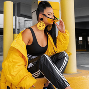 zeroUV Retro Flat Top Color Tone Half Frame Goggle Shield Sunglasses C546 Sunglasses