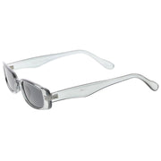 zeroUV Retro 1990's Thin Rectangle Fashion Sunglasses C547 Sunglasses