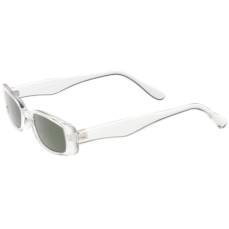 zeroUV Retro 1990's Thin Rectangle Fashion Sunglasses C547 Sunglasses