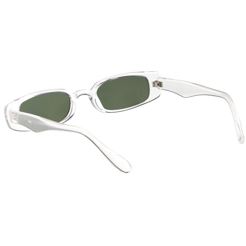 zeroUV Retro 1990's Thin Rectangle Fashion Sunglasses C547 Sunglasses