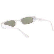 zeroUV Retro 1990's Thin Rectangular Mirrored Lens Sunglasses C548 Sunglasses
