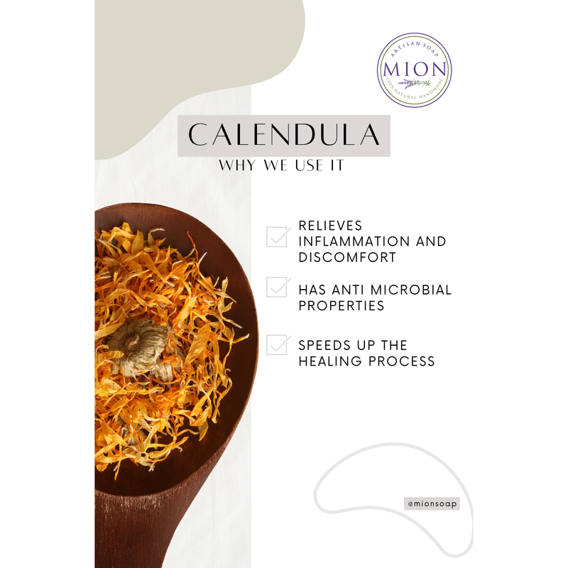 MION Artisan Soap Co. Calendula and Chamomile Baby Oil | Unscented| Light and Nourishing