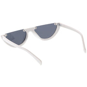 zeroUV Retro 90's Flat Top Moon Shape Cat Eye Sunglasses C569 Sunglasses