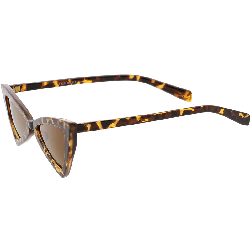 zeroUV Women's Fashion Retro Triangle Cat Eye Sunglasses C570 Sunglasses