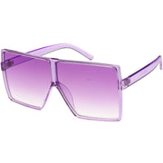 zeroUV Women's Oversize Festival Color Tone Square Sunglasses C581 Sunglasses
