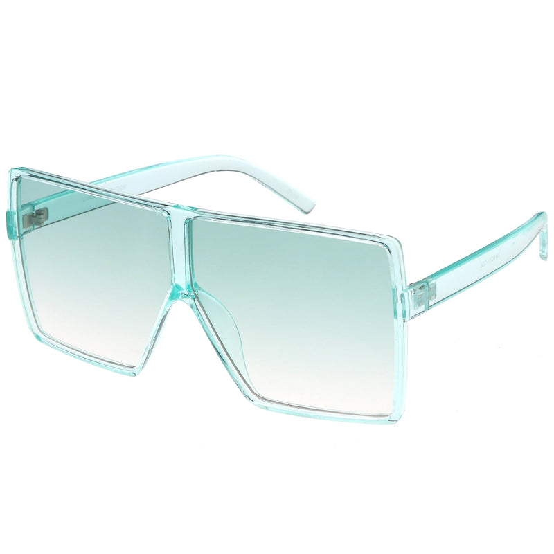 zeroUV Women's Oversize Festival Color Tone Square Sunglasses C581 Sunglasses