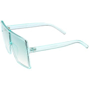 zeroUV Women's Oversize Festival Color Tone Square Sunglasses C581 Sunglasses