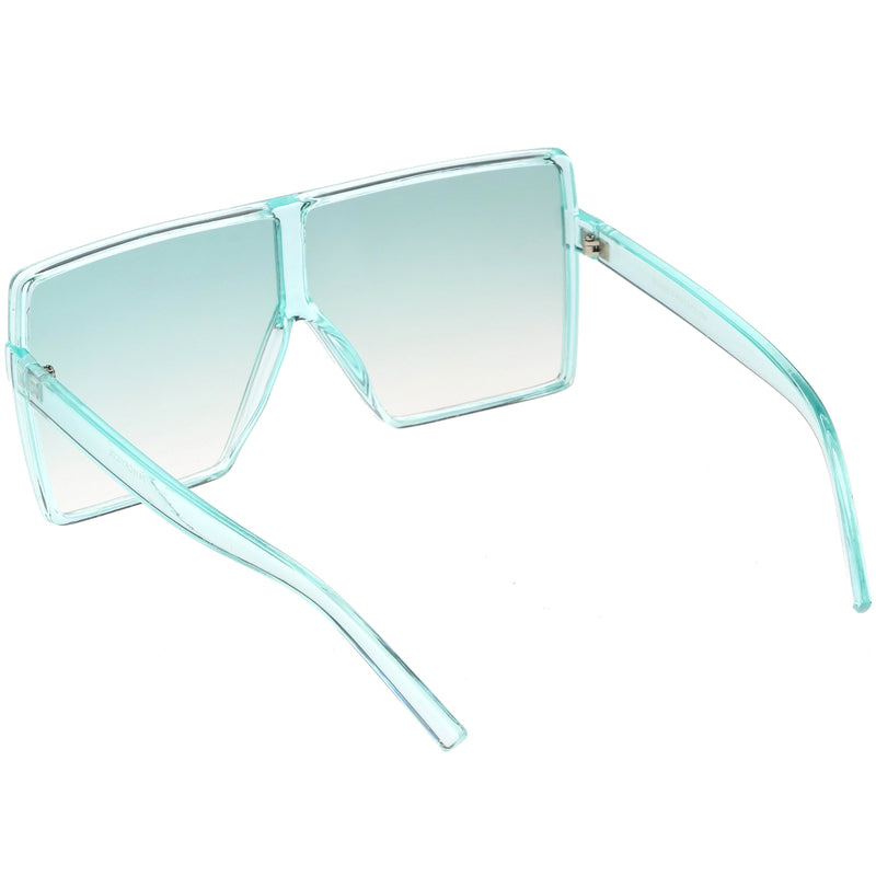zeroUV Women's Oversize Festival Color Tone Square Sunglasses C581 Sunglasses