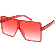 zeroUV Women's Oversize Festival Color Tone Square Sunglasses C581 Sunglasses
