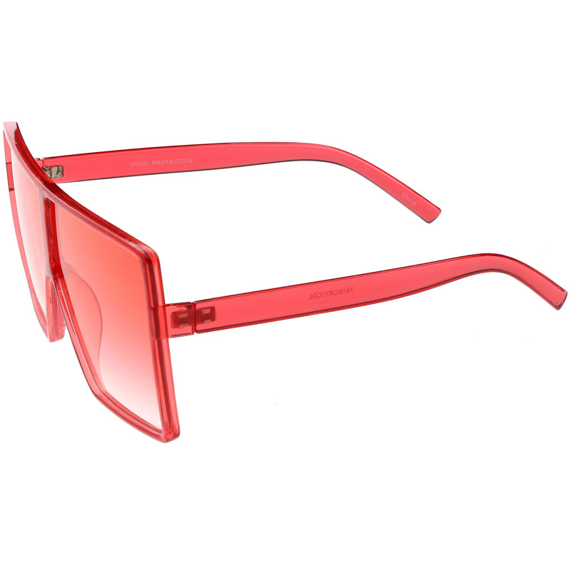 zeroUV Women's Oversize Festival Color Tone Square Sunglasses C581 Sunglasses