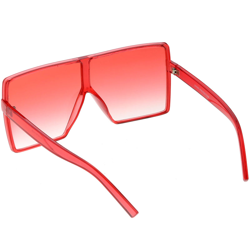 zeroUV Women's Oversize Festival Color Tone Square Sunglasses C581 Sunglasses