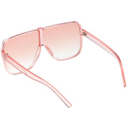 zeroUV Oversize Festival Flat Top Translucent Color Tone Sunglasses C582 Sunglasses