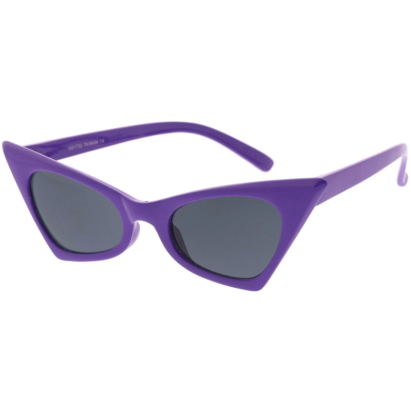 zeroUV Women's Retro High Pointed Cat Eye Sunglasses C583 Sunglasses