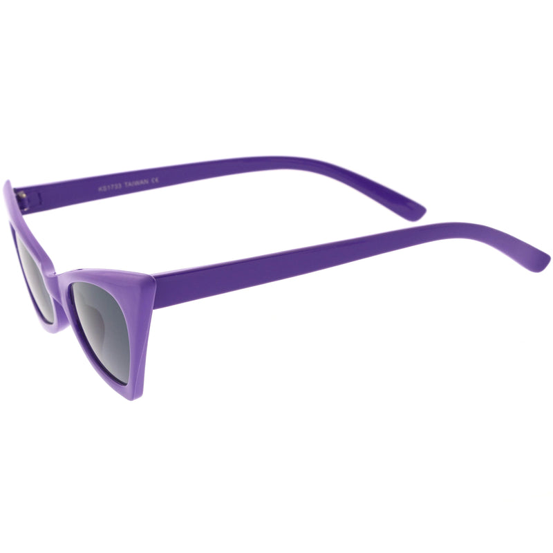 zeroUV Women's Retro High Pointed Cat Eye Sunglasses C583 Sunglasses
