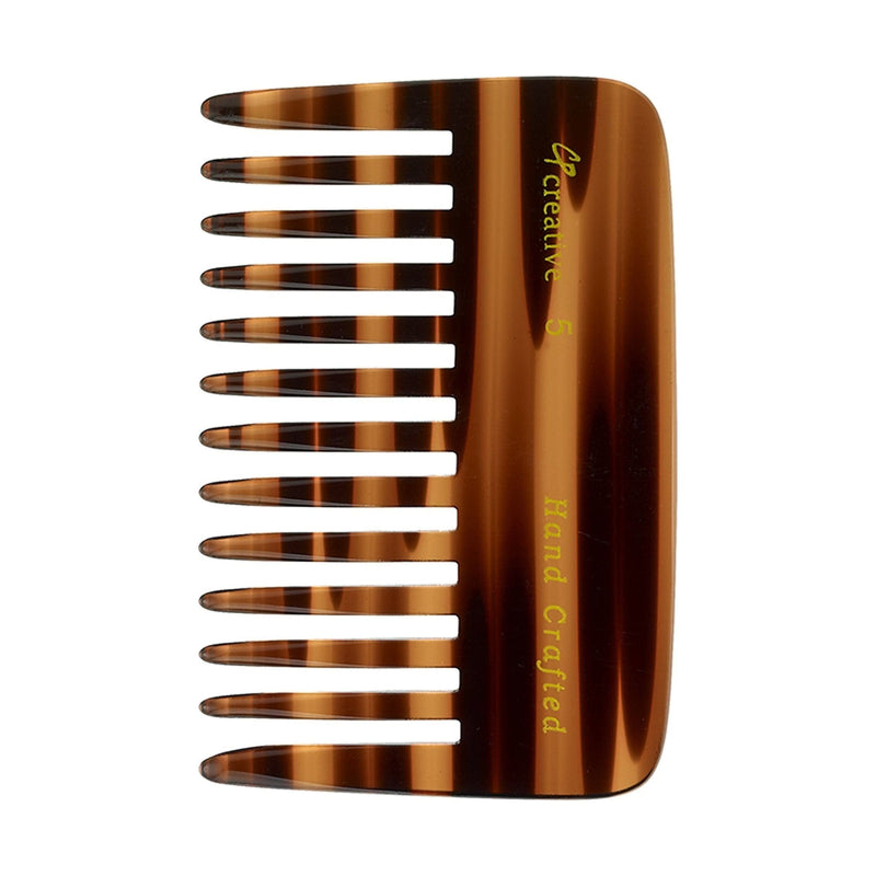Creative Pro Hair Tools Creative C5 Wide Tooth 4 Inch Tortoise Hair Comb Hair Comb