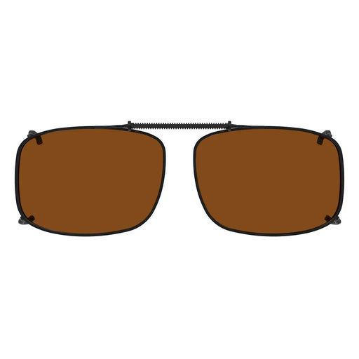 eyekeeper.com Clip on Sunglasses Over Readers Polarized Clips C60 (57mmX39mm) Sunglasses Saddle Brown Brown