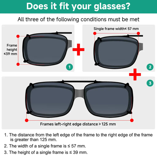 eyekeeper.com Clip on Sunglasses Over Readers Polarized Clips C60 (57mmX39mm) Sunglasses White Smoke Brown,G15,Grey