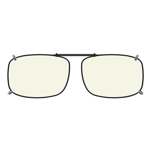 eyekeeper.com Wide Lens Clip on Blue Light Filter Glasses C60 (57MMx39MM) Eyeglasses Seashell Clear