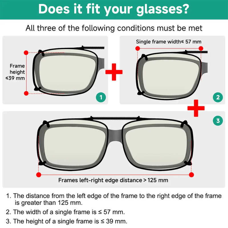 eyekeeper.com Wide Lens Clip on Blue Light Filter Glasses C60 (57MMx39MM) Eyeglasses White Smoke Clear