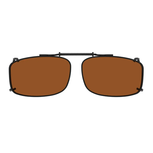 eyekeeper.com Polarized Lens Clip on Sunglasses C61 (56MMx34MM) Sunglasses Sienna Brown,G15,Grey
