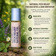 MION Artisan Soap Co. Itch Relief Natural Oil | Infused With Herbs | Made With Essential Oils