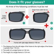 eyekeeper.com 3 Pack Polarized Clip on Sunglasses with Spring Draw Bar C63 (54MMx34MM) Sunglasses White Smoke 3 Pairs Mix,Grey-3pcs,G15-3pcs,Brown-3pcs