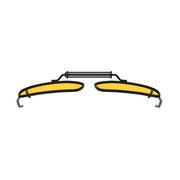 eyekeeper.com Clip on Polarized Night Vision Driving Glasses C63 (54MMx34MM) Sunglasses White Smoke Yellow